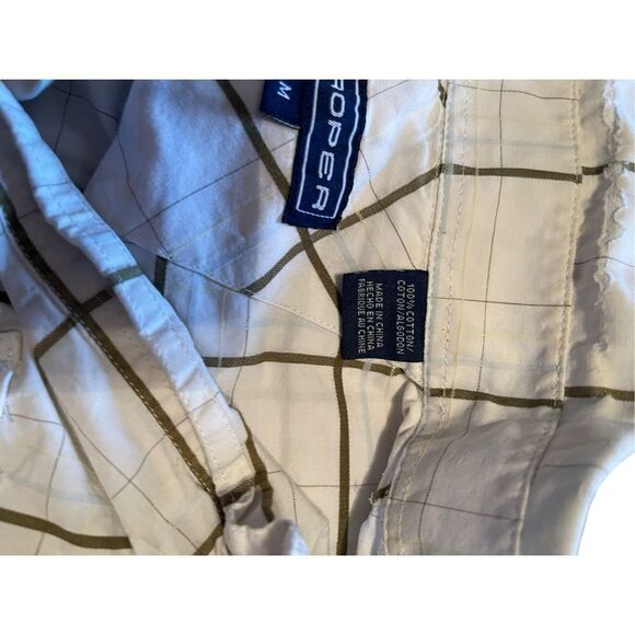 Roper Men's White Long Sleeve Collared Polo Shirt Size M - Picture 6 of 11